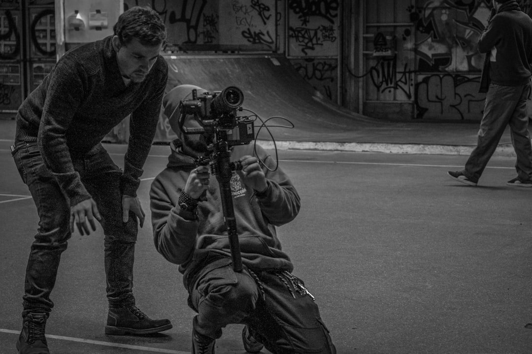 Camera operators working during a live television broadcast